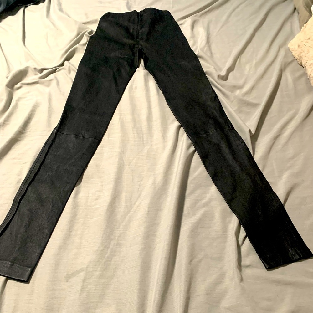 Authentic Zadig & Voltaire lamb leather pants.